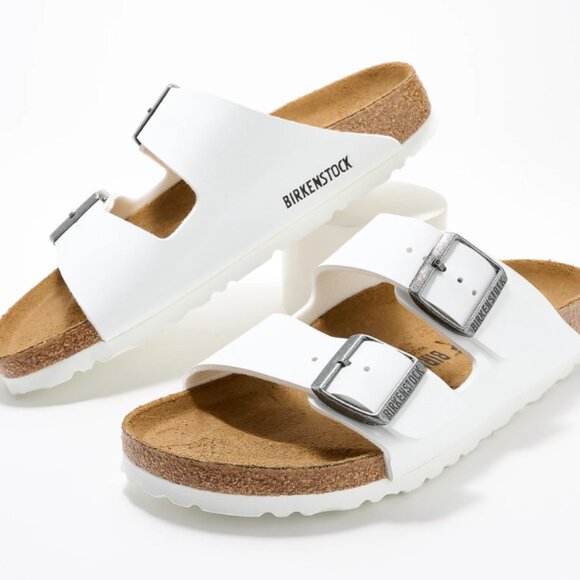 Birkenstock Two-Strap Recovery Slide Sandals - Arizona - Color White - Picture 1 of 1